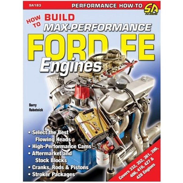 S-A Books S-A Books SA183 How to Build Max Performance FE Engines Guide Book SABSA183